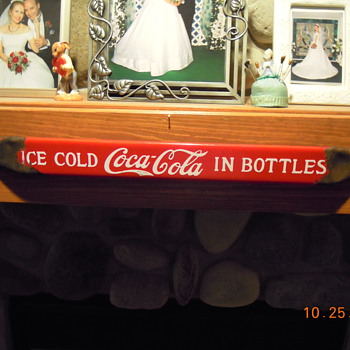 1920-1930's Coca-Cola Porcelain Push Bar