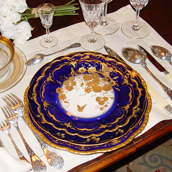 Holiday tables - Antique French sterling silver and fine china - Silver
