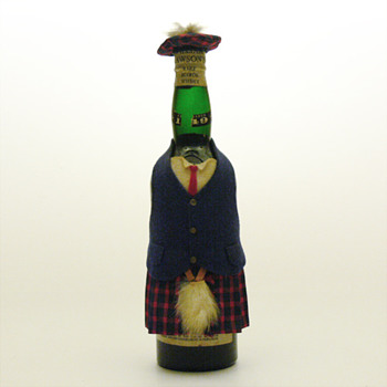 William Lawson's bottle in a kilt, late 1960s.