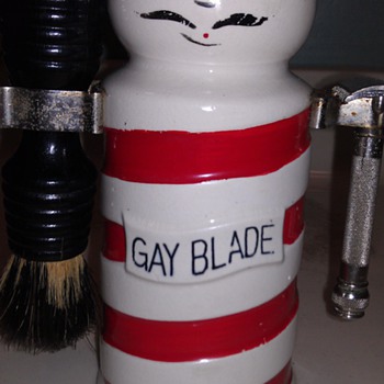 Razor Blade Bank Barber Pole 
