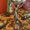 An Art Deco lady lamp without her Light Lens