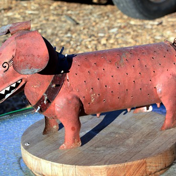Sheet-metal Fabricated Dogs named 'Spike'