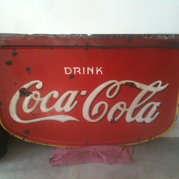 1930's Coke Porcelain Side - Double Sided
