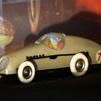 Tri-ang Minic Motors Clockwork Tin Toy Model Racer M13 - Model Cars