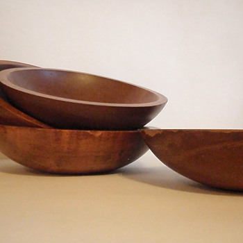 Baribocraft Oblong Wooden Salad Bowls