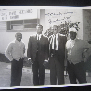 1964 Original Muhammad Ali Cassius Clay Malcolm X Greg Eaton Miami FL Autographed Photo - Photographs
