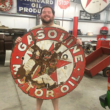 1930's Texaco sign - Petroliana