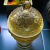Yellow Avon Glass Candy Dish