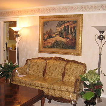 Sofa and 2 chairs over 60yrs old still looks great would love to it's Victorian or what? - Furniture