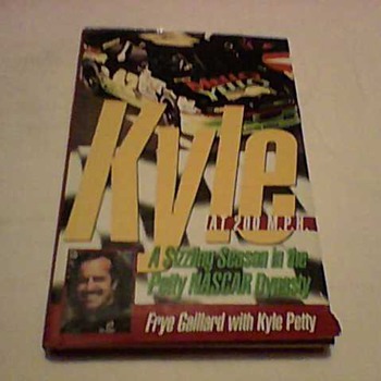 KYLE PETTY AND AUTHOR SIGNED BOOK