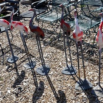 Six Metal Garden Cranes - Animals