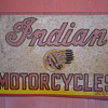 Original Circa 1940 One Sided Indian Motorcycles Sign