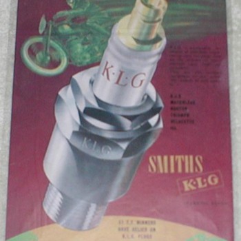 1950 Smiths KLG Sparking Plugs Ad - Advertising