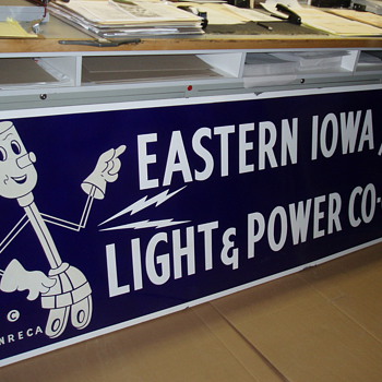 Eastern Iowa Light and Power Porcelain Co-op Sign