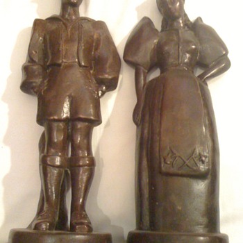Dutch boy and girl table lamps - Lamps