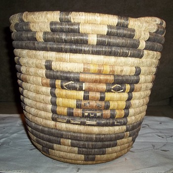 Native American Hopi Coiled Kachina Basket