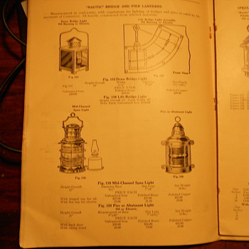 Nautical Lights catalogue from 1939