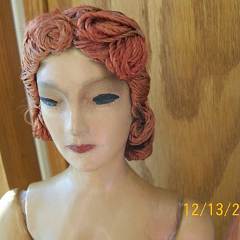 1940's 17 inch counter display mannequin 