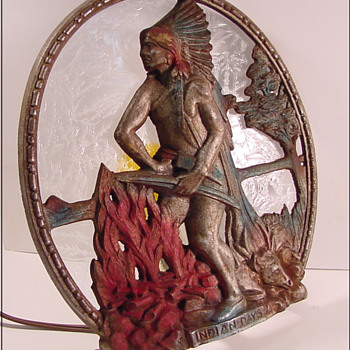 Antique Indian Days Radio Lamp