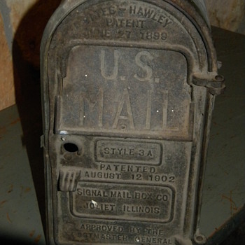 Antique Cast Iron Mail Box - Office