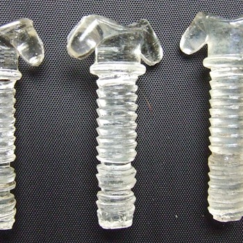 Dump Dug Clear Glass Threaded Things