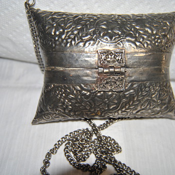hand made silver purse late 1800's - Bags