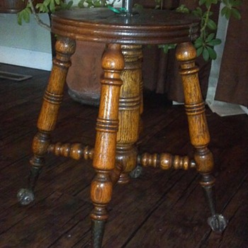 Oak piano stool - Furniture