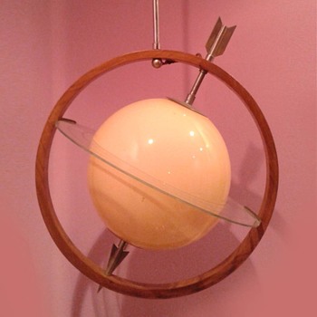 Italian art dèco "Saturno" lamp. Gio Ponti and Pietro Chiesa, ca. 1933 - Art Deco