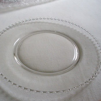 Imperial Candlewick- Round Glass Plater - Glassware