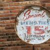 Mid Century Metal Double Sided Side Walk Sign