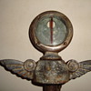 1925   studebaker  hood ornment  with boyce motometer