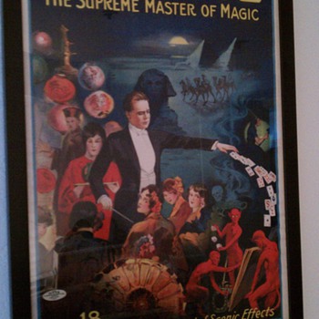 Original George "The Supreme Master of Magic" Stone Lithograph Posters