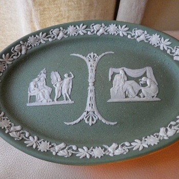 1881 Green Jasperware Wedgwood 9" Platter - Looking For Value?