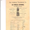 Los Angeles Telephone Directory 1882/1909