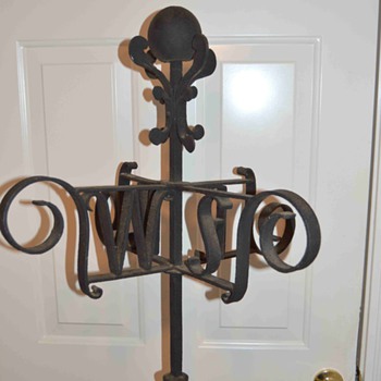 Antique Hand Forged Turret Finial - Folk Art