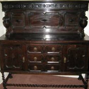 A recent purchase, Buffet we made into a bath vanity. - Furniture