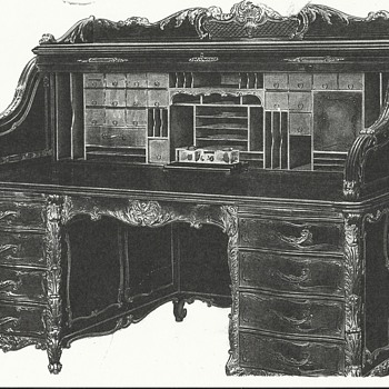 Wm Schwarzwaelder Desk won at Chicago World's Fair 1893