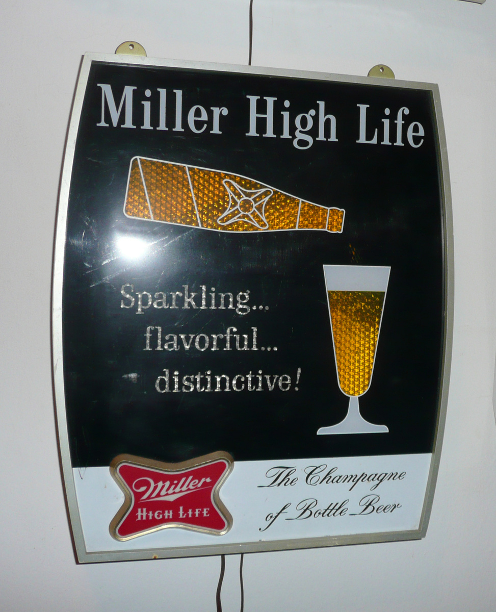 Two Miller High Life Pouring Glass Motion Signs Collectors Weekly