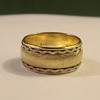 Vintage "Wide" Wedding Band in 14k 3-Tone