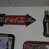 Coca Cola Thermometer and Arrow Sign