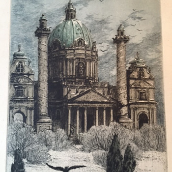 Hand coloured etching - Visual Art