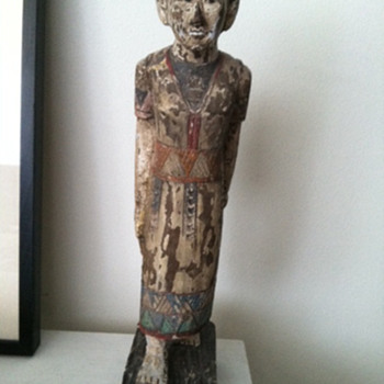 Asian/Pacific Woman Wood Sculpture