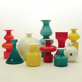 My complete CARNABY collection - Per Lüten, Holmegaard, 1968. - Art Glass