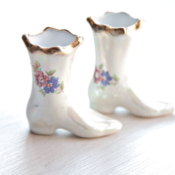 Cute porcelain boots