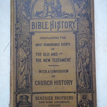 Grandmother's bible history book from school