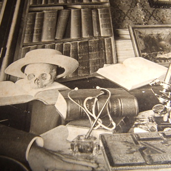 Early photograph of Doctor with SKULL
