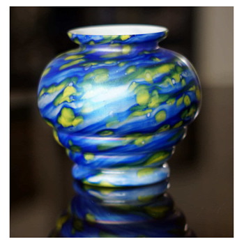 Welz Mushrooms in Colors – Psychedelic Fungus – Alice in Mushroom Land - or What?? - Art Glass