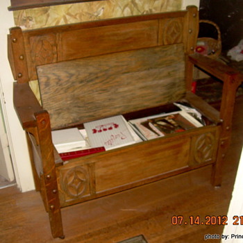 Antique Loveseat/Bench - Furniture