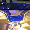 Cobalt compote that matches my large vase