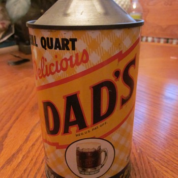 1940's DAD's Root Beer Can One Quart - Advertising